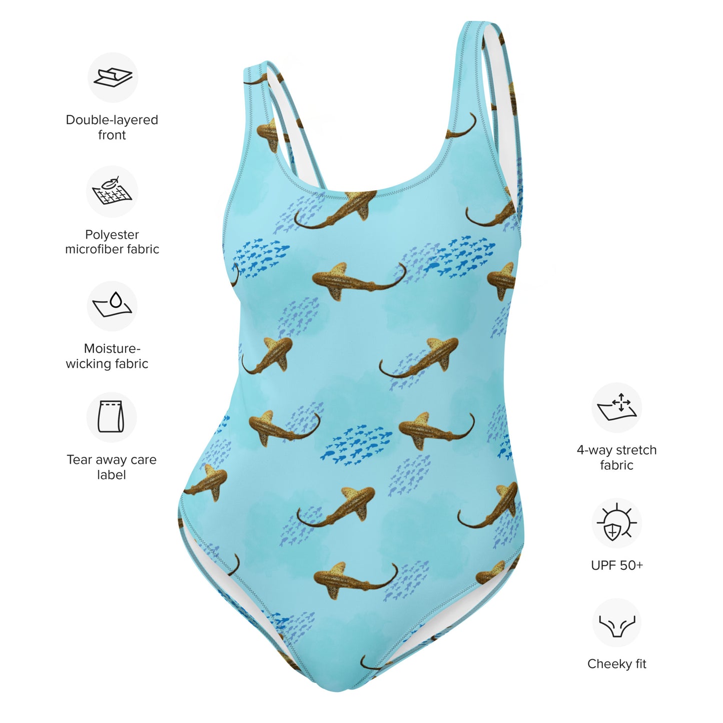 Shy shark One-Piece Swimsuit