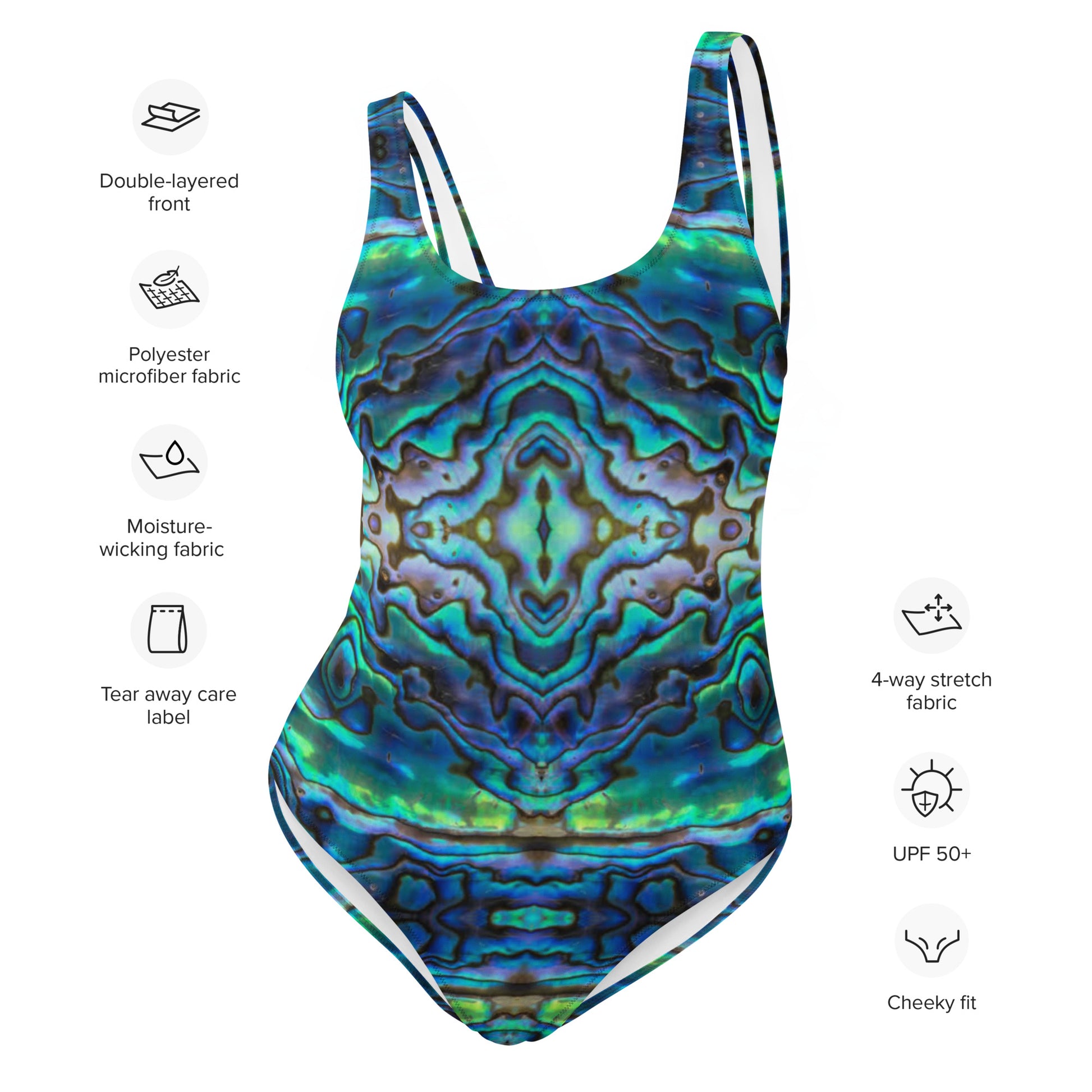 Women's Speedo Mixed Print Cutout One-Piece Swimsuit