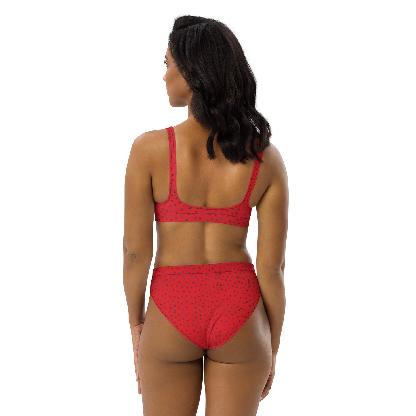 Coral Goddess - Recycled high-waisted bikini