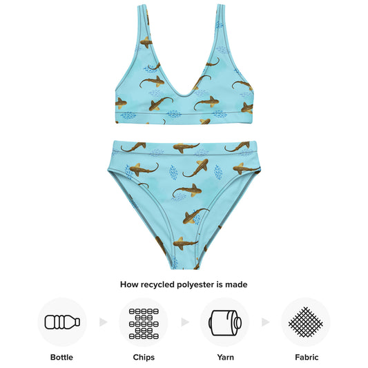 Shy shark Recycled high-waisted bikini