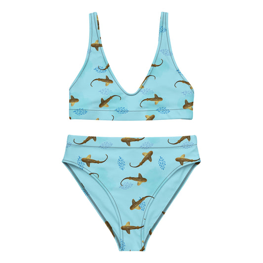 Shy shark Recycled high-waisted bikini