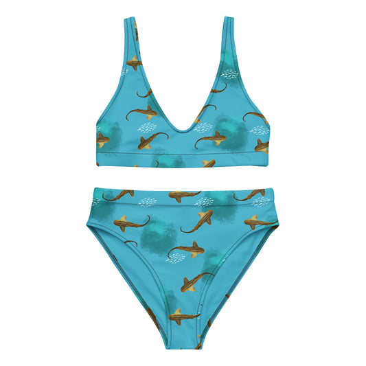 Shy shark Recycled high-waisted bikini