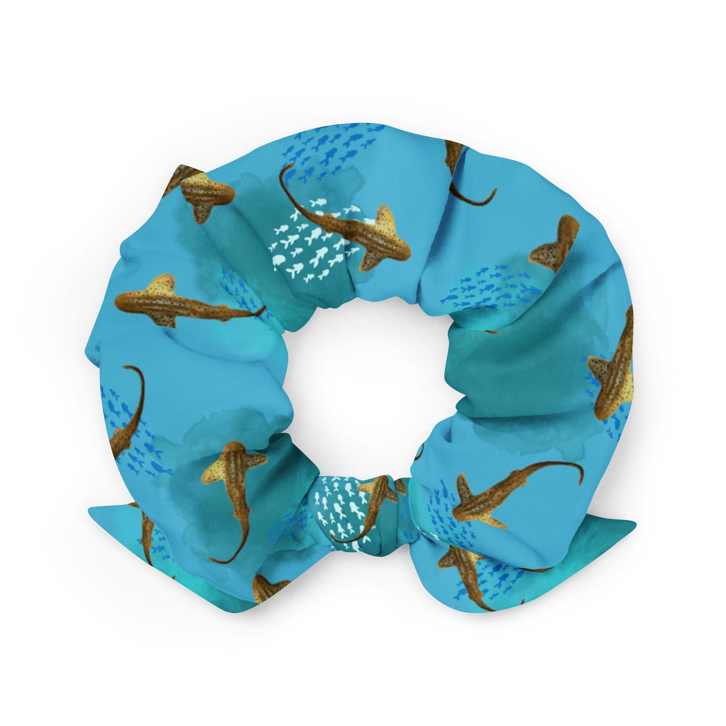 Shy shark Recycled Scrunchie