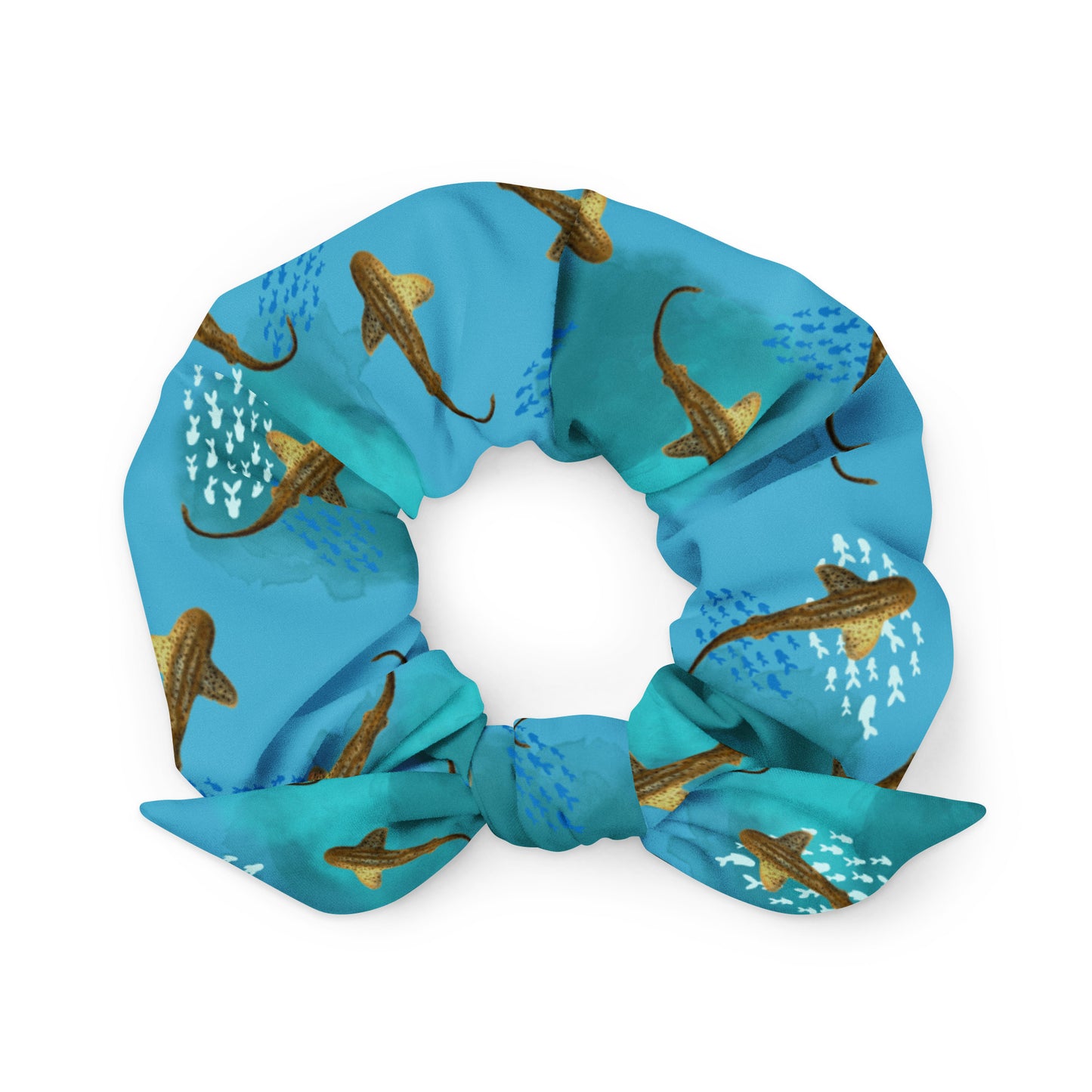 Shy shark Recycled Scrunchie